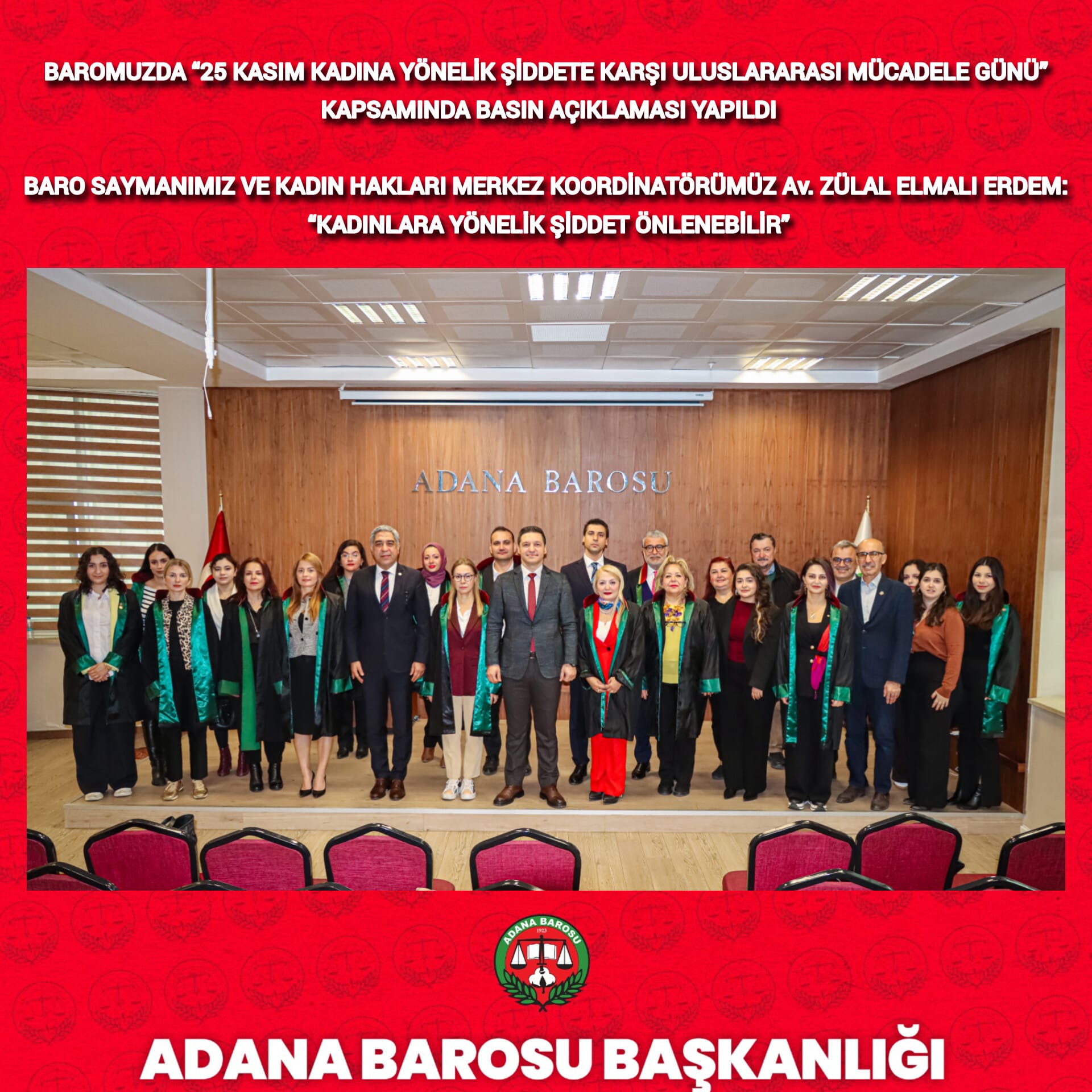 BAROMUZDA “25 KASIM KADINA YÖNELİK ŞİDDETE KARŞI ULUSLARARASI MÜCADELE GÜNÜ” KAPSAMINDA BASIN AÇIKLAMASI YAPILDI