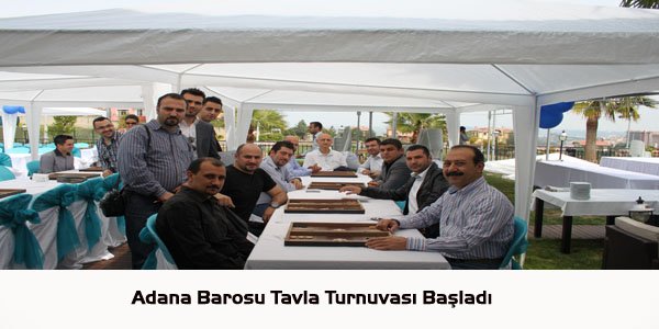 Adana Barosu Tavla Turnuvası Başladı