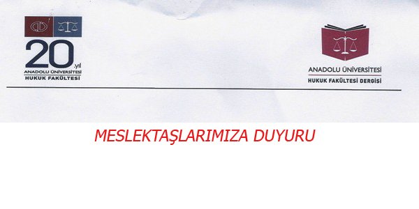 Anadolu Hukuk Fakültesi Dergisi