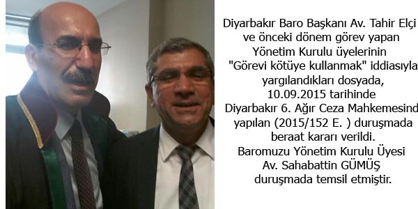 Diyarbakır Barosu Başkanı Av. Tahir Elçi'nin duruşması