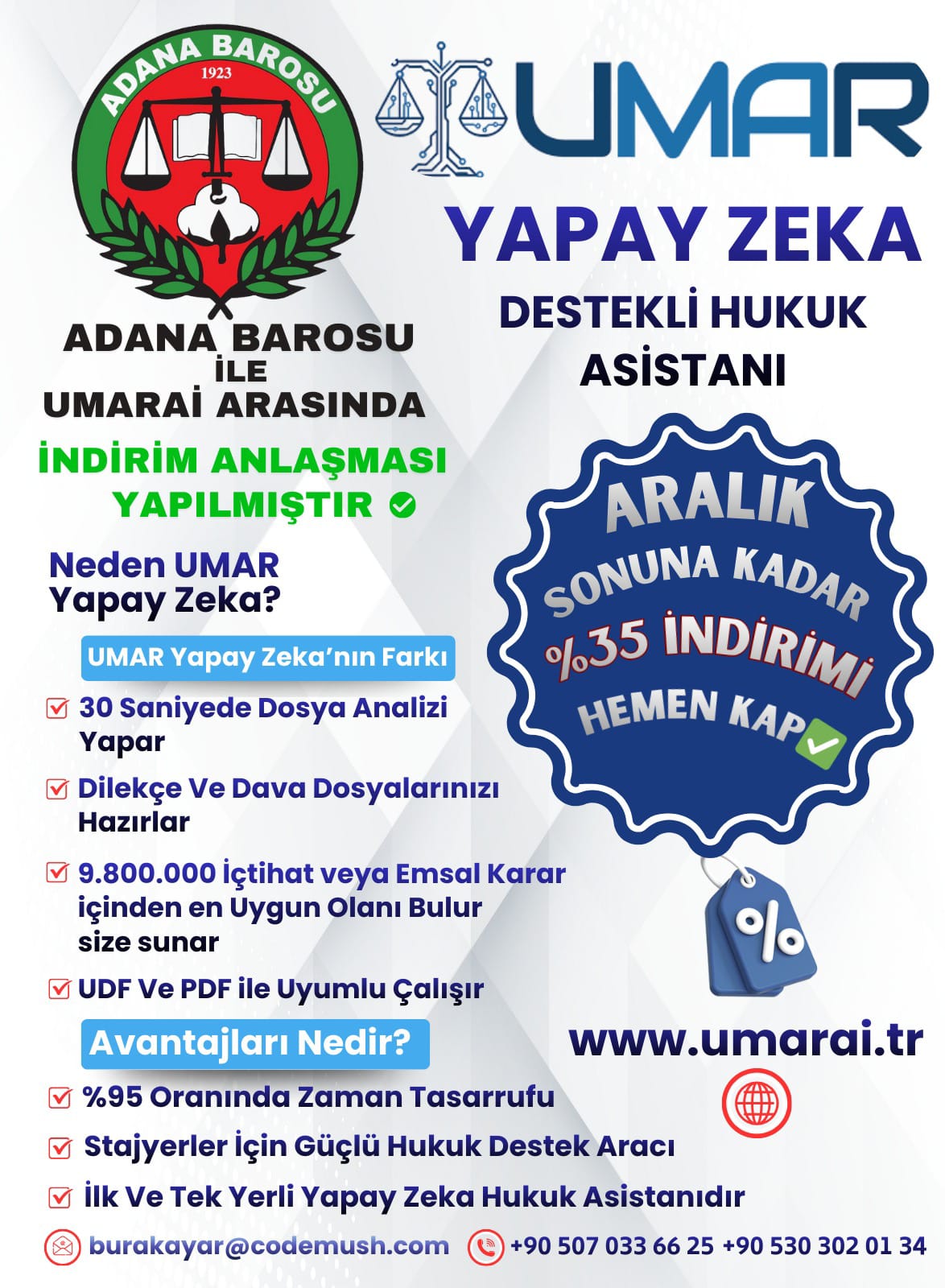 UMAR - Yapay Zeka Destekli Hukuk Asistanı